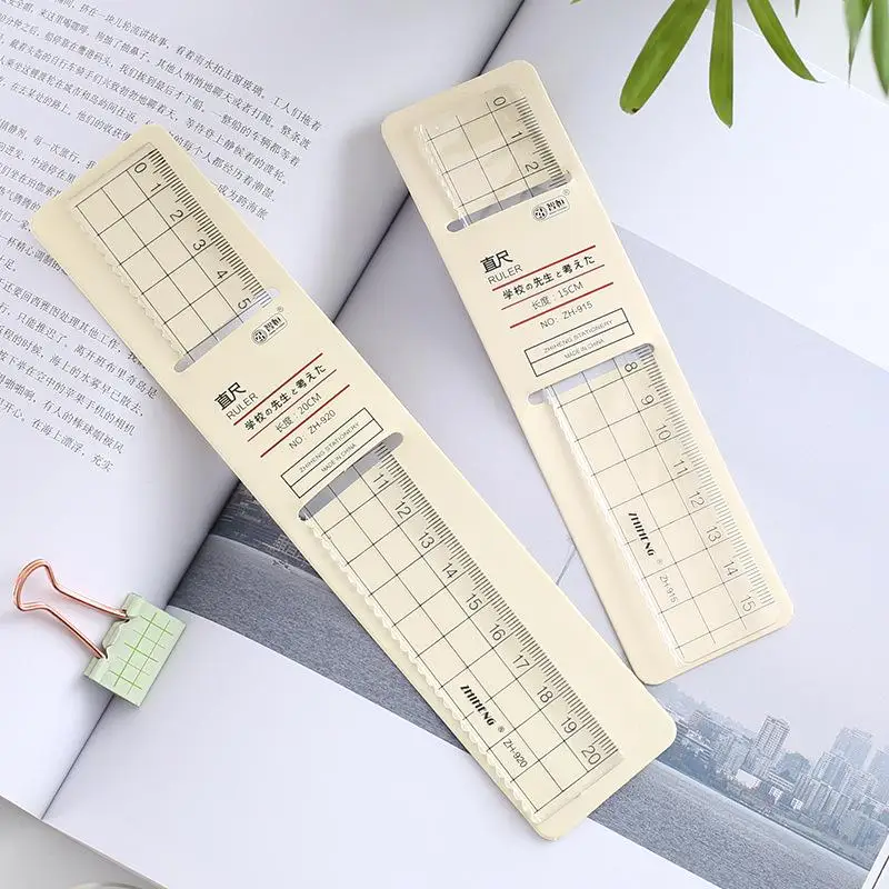 1 peça simple15cm 18cm 20cm ré - Ruler Set Transparent avaliação e preço
