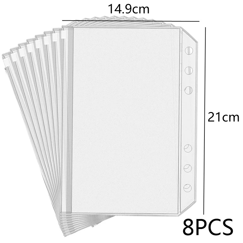 Novo Kit com 8 Bolsas de PVC p - Portfolio Folder Zip avaliação e preço
