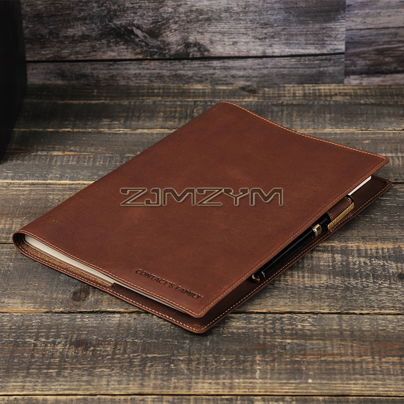 Estojo de couro para caderno d - Journal Leather Hardcover avaliação e preço