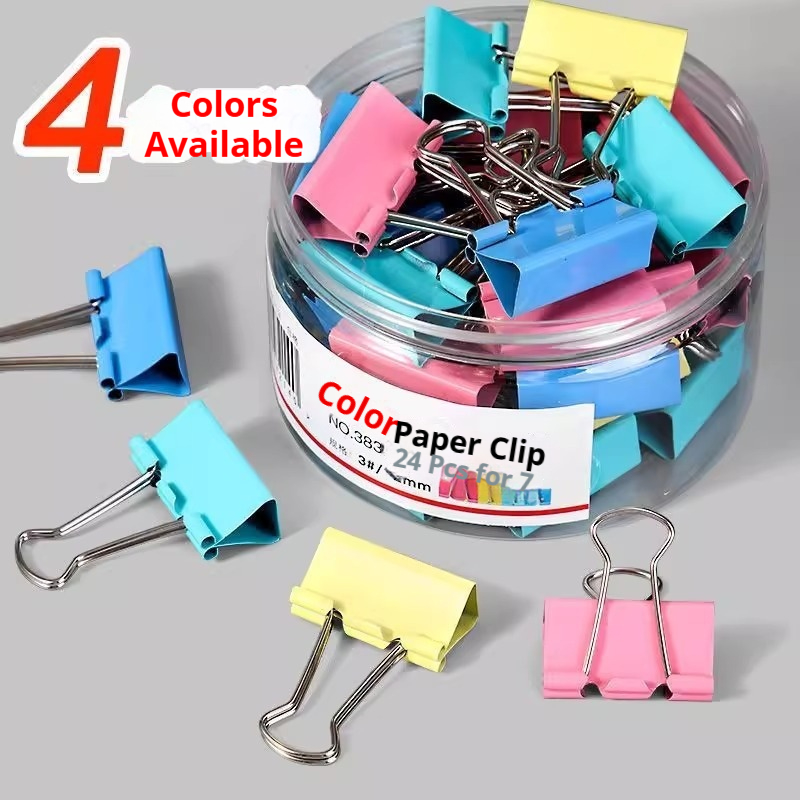Clipes de encadernação colorid - Binder Clip Assorted avaliação e preço