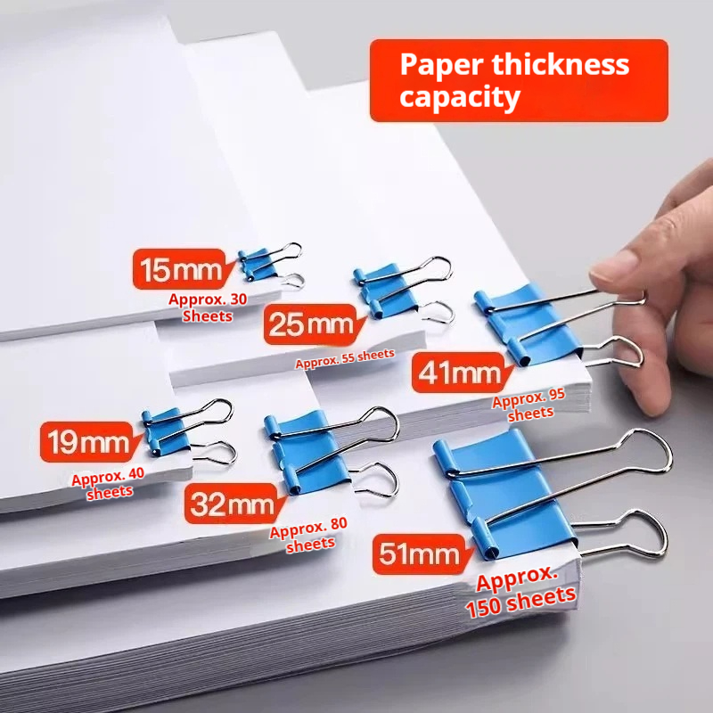 Clipes de encadernação colorid - Binder Clip Assorted avaliação e preço